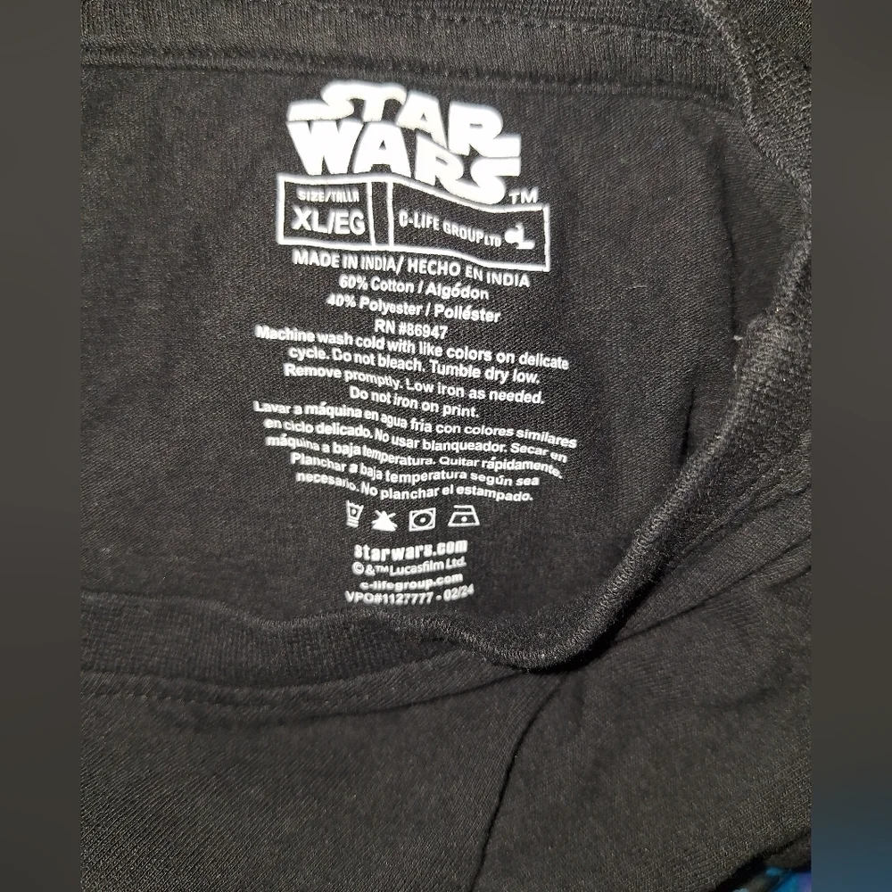 Star Wars Black and White Men's Shirt - Picture 4 of 4